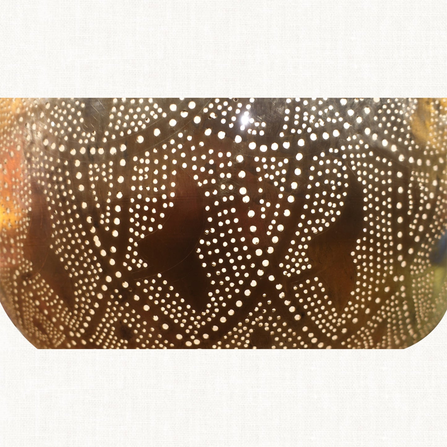 Clinker Silver Circle Lamp