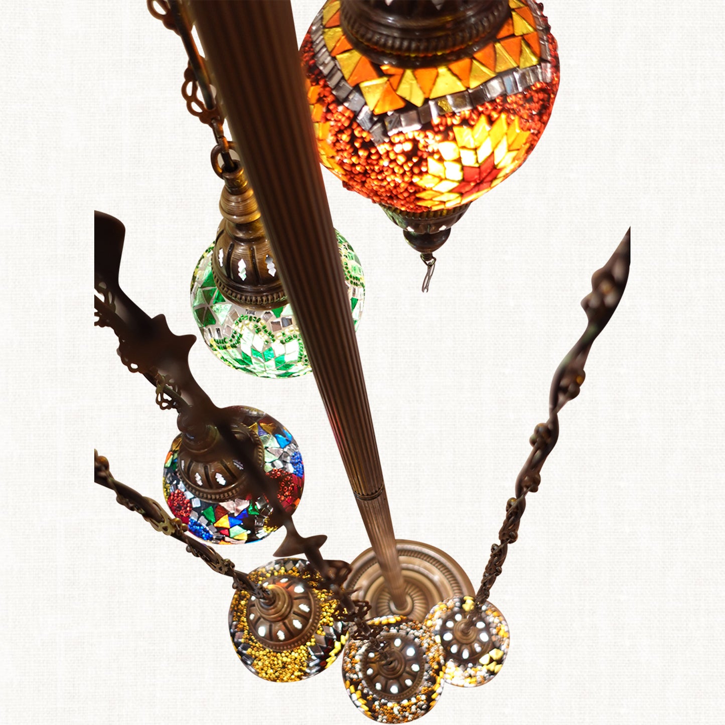 Colorful Standing Chandelier