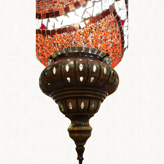 Dark Pastel Red Chandelier