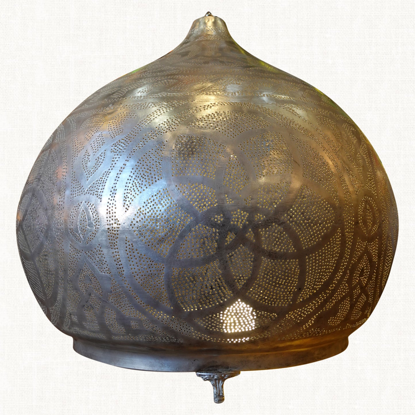 Friar Grey Circle Lamp