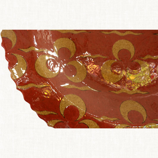 Ceramic Hand Painted Redwood Wall Décor Plate