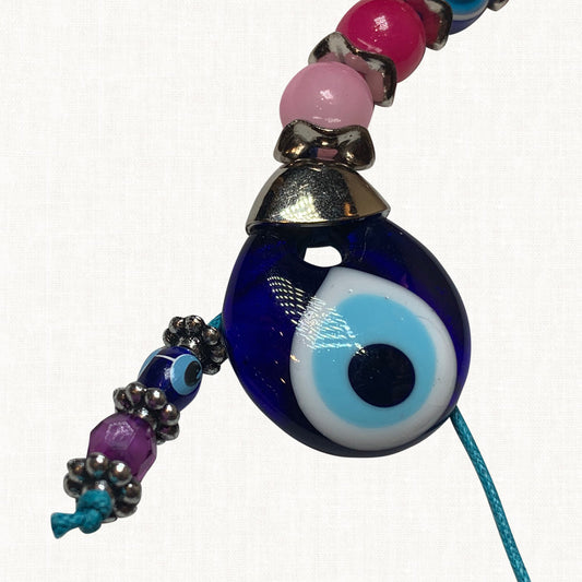 Turkish Blue Evil Eye Keychain