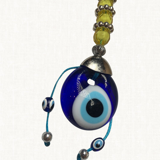 Turkish Blue Evil Eye Keychain