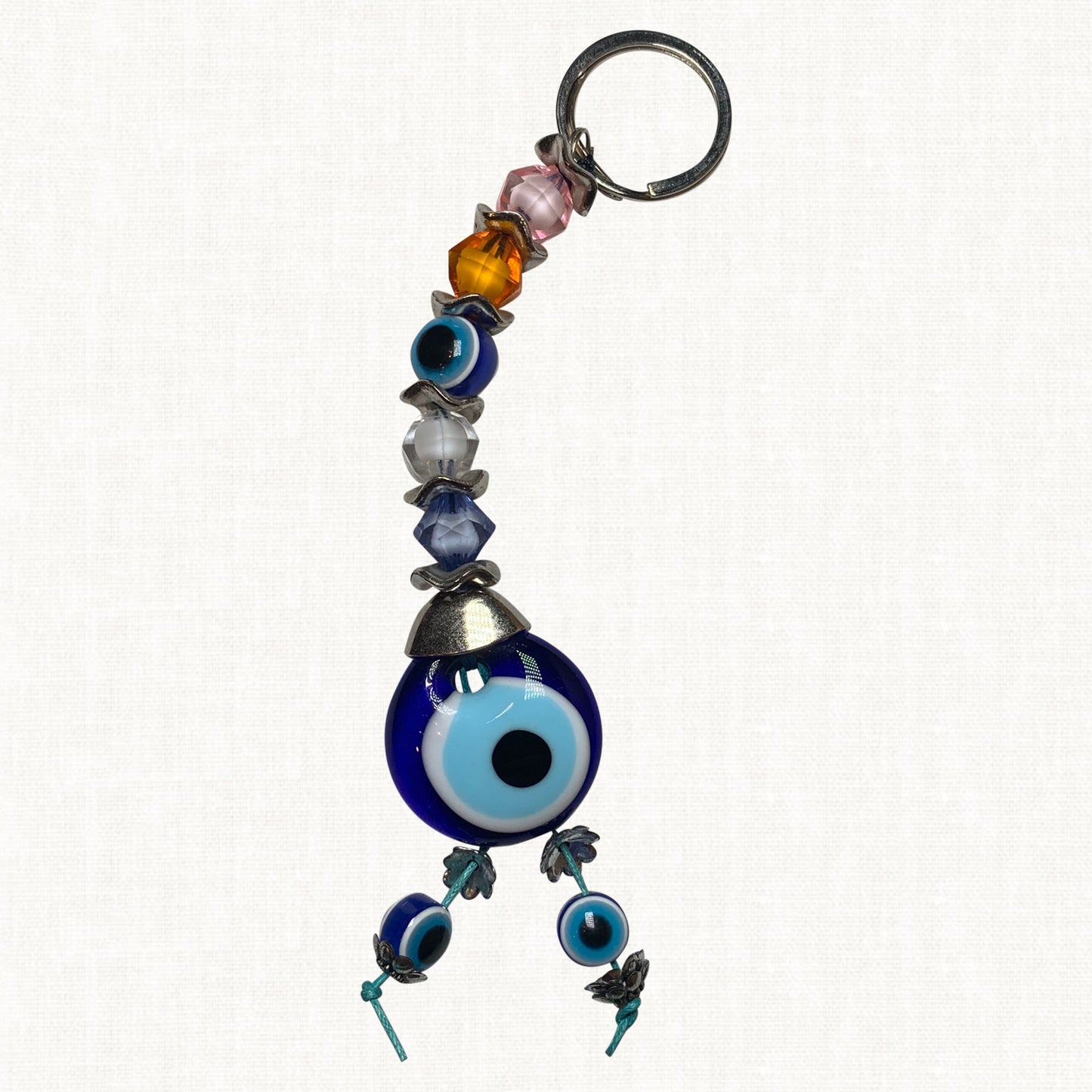 Turkish Blue Evil Eye Keychain