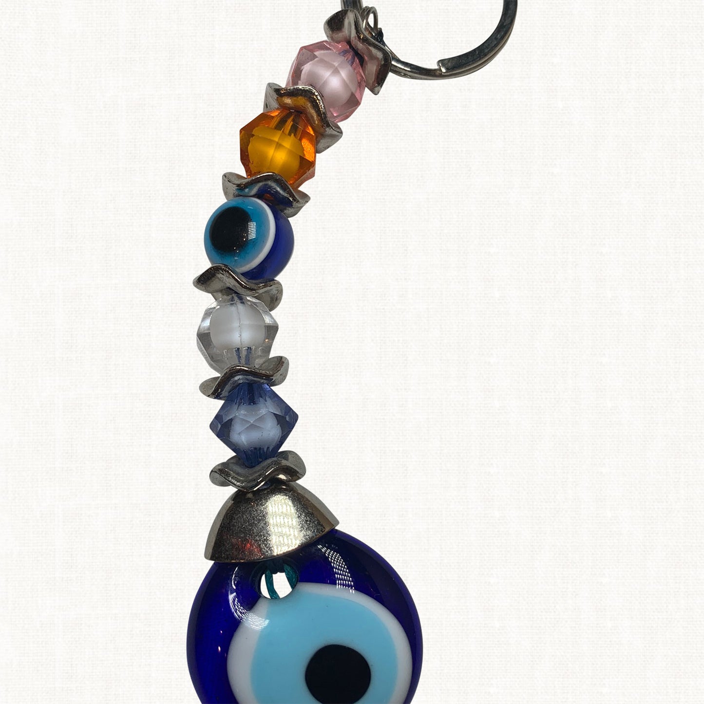 Turkish Blue Evil Eye Keychain