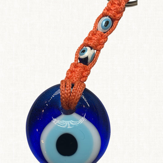 Turkish Blue Evil Eye Keychain