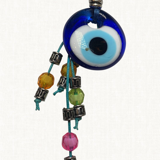 Turkish Blue Evil Eye Keychain