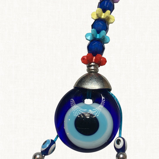 Turkish Blue Evil Eye Keychain
