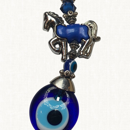 Turkish Blue Evil Eye Keychain