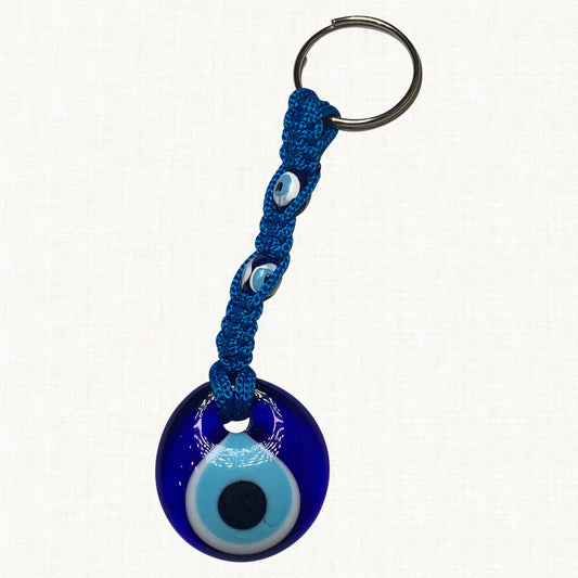 Turkish Blue Evil Eye Keychain