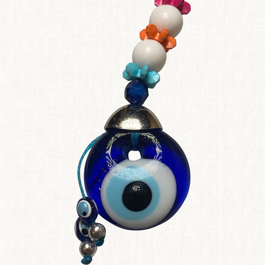 Turkish Blue Evil Eye Keychain
