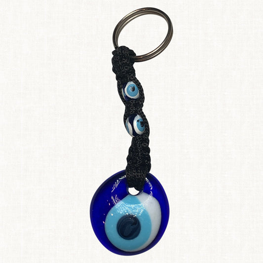 Turkish Blue Evil Eye Keychain