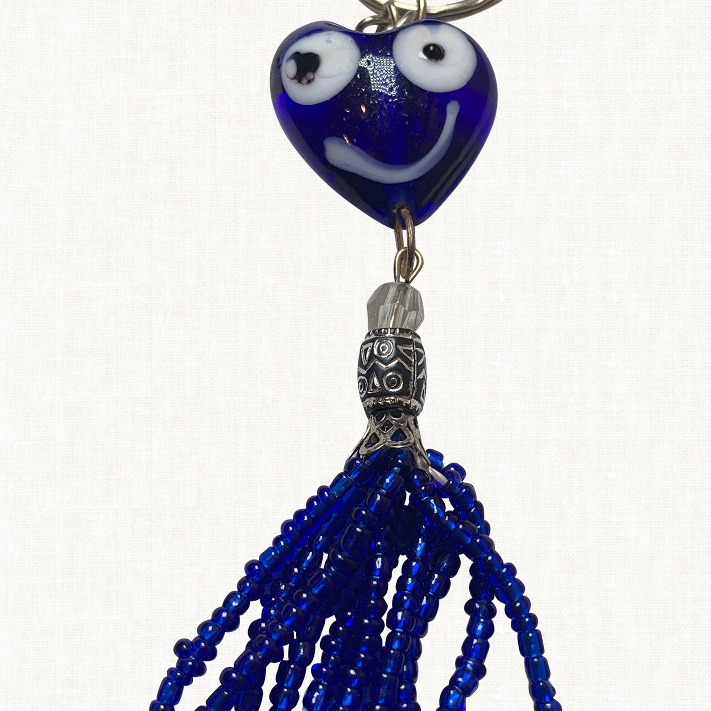 Turkish Blue Evil Eye Keychain