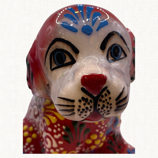 Dried Blood Ceramic Dog For Home Decoration