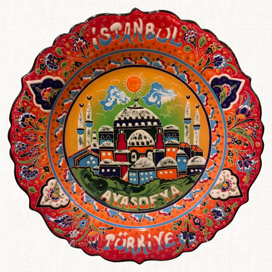 Rust Red Wall Décor Plate