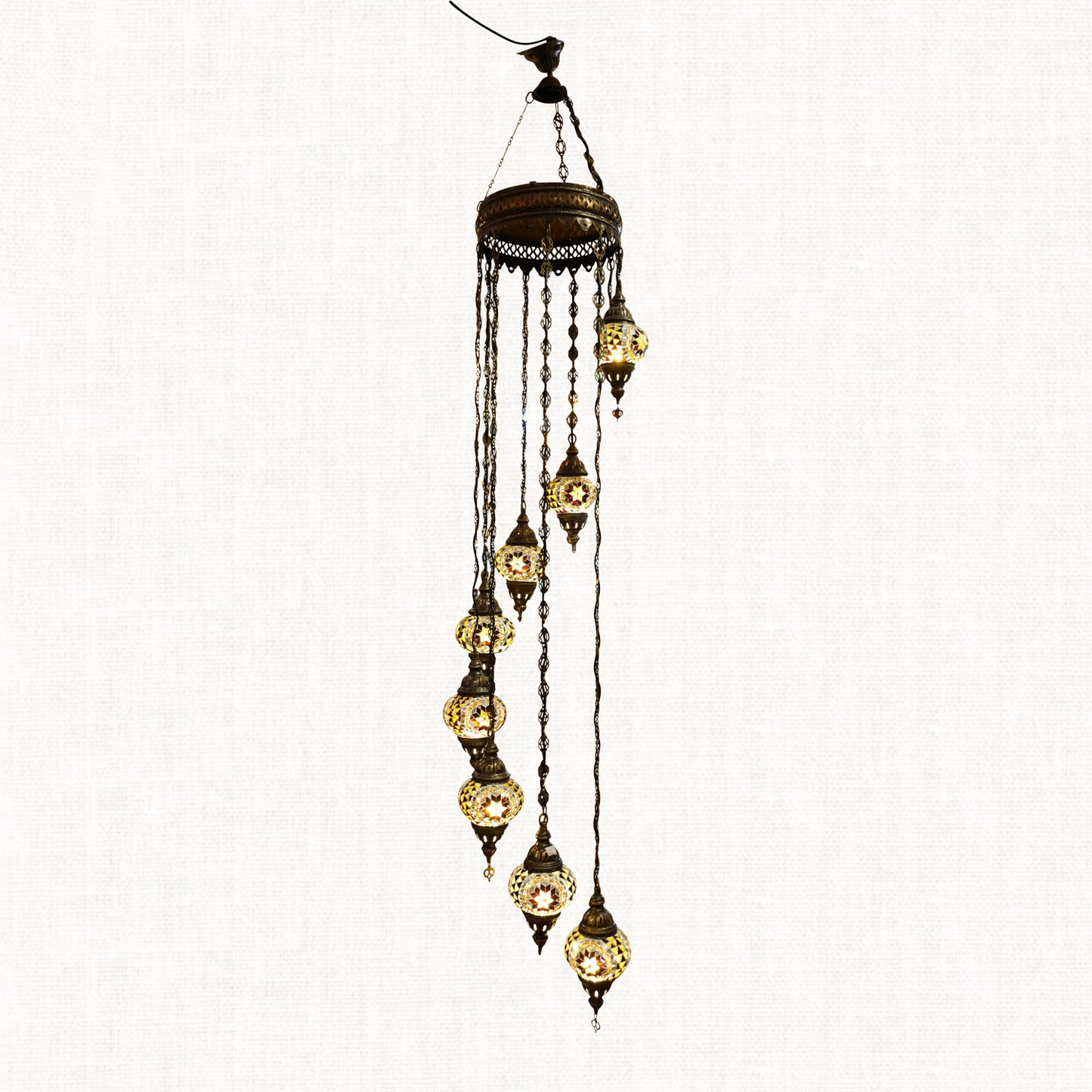 Saddle Brown Chandelier