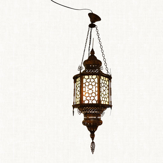 Indian Tan Chandelier