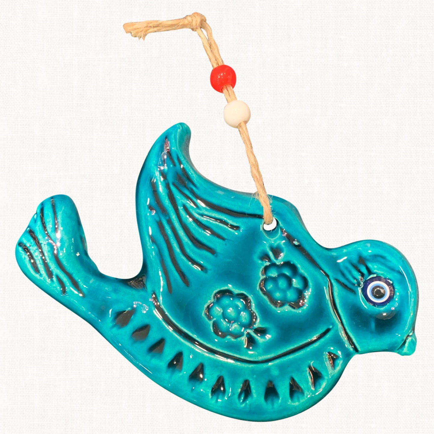 Turquoise Bird Ceramic For Home Decoration