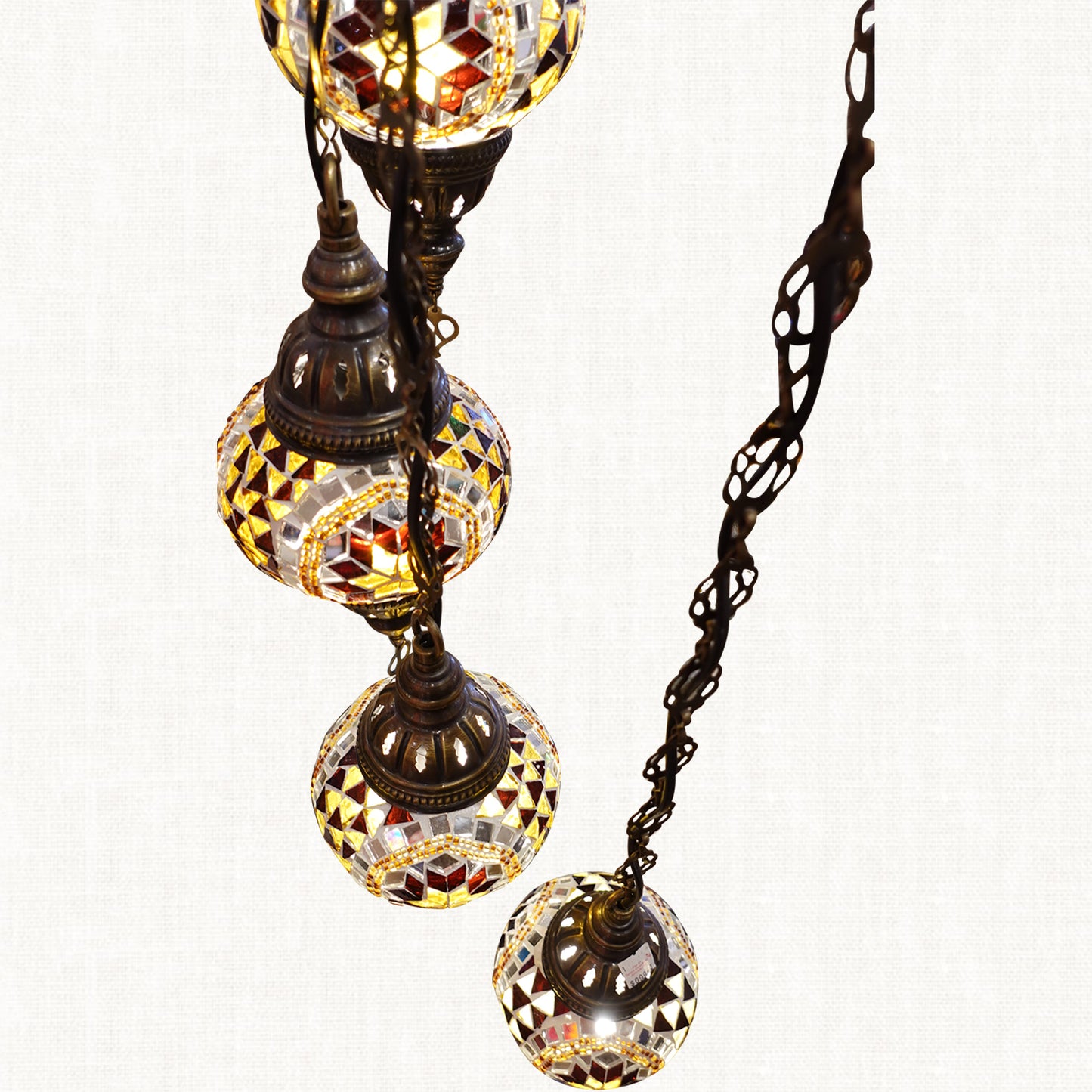 Saddle Brown Chandelier