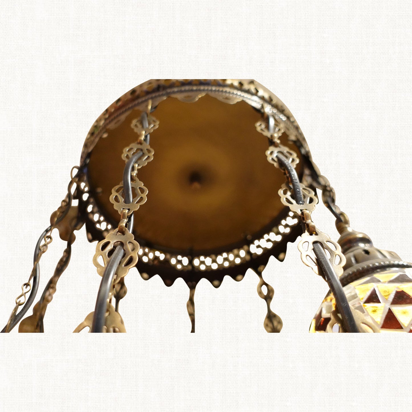 Saddle Brown Chandelier