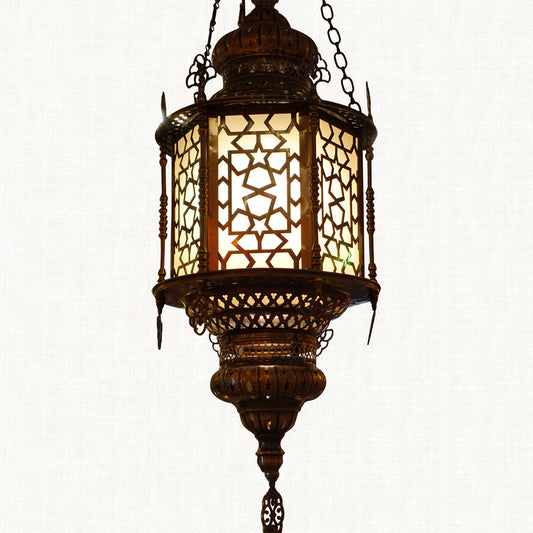 Indian Tan Chandelier