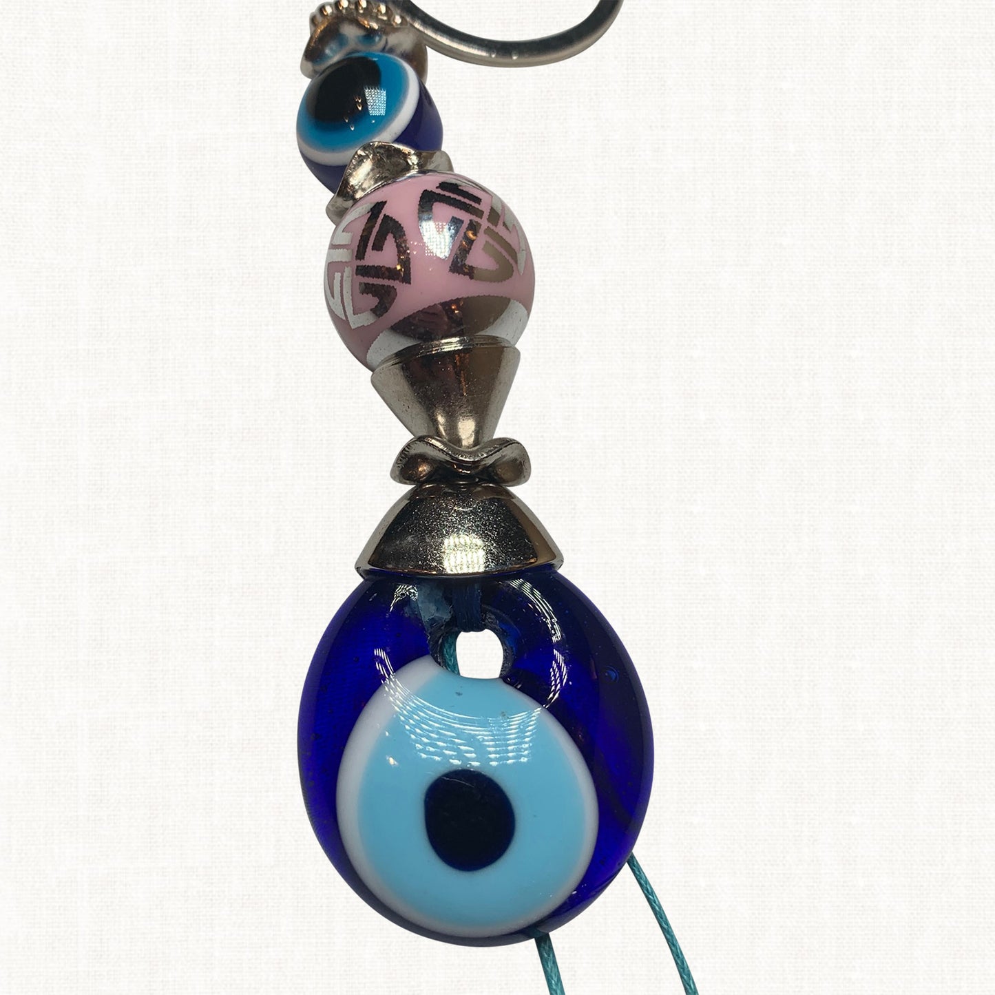 Turkish Blue Evil Eye Keychain