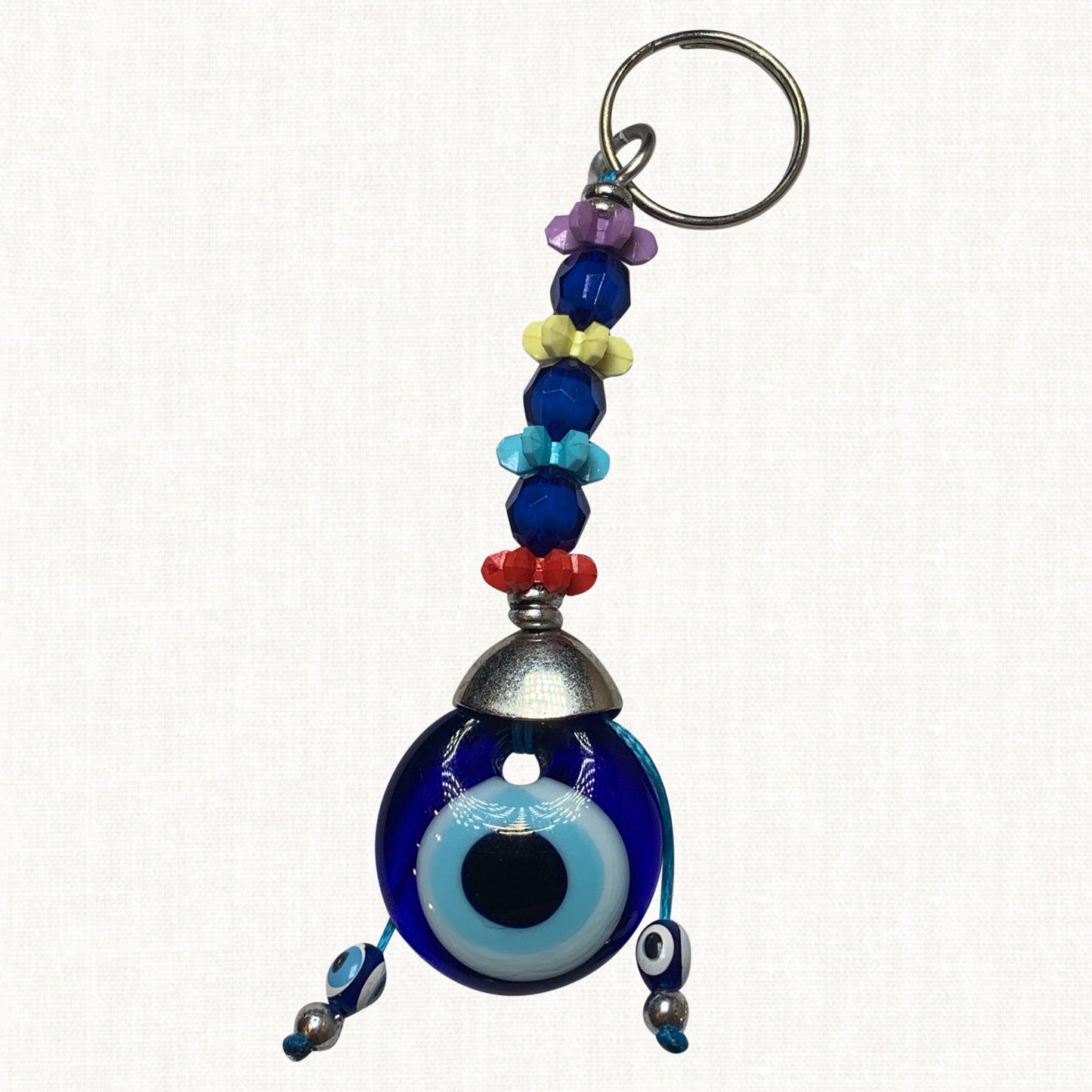 Turkish Blue Evil Eye Keychain