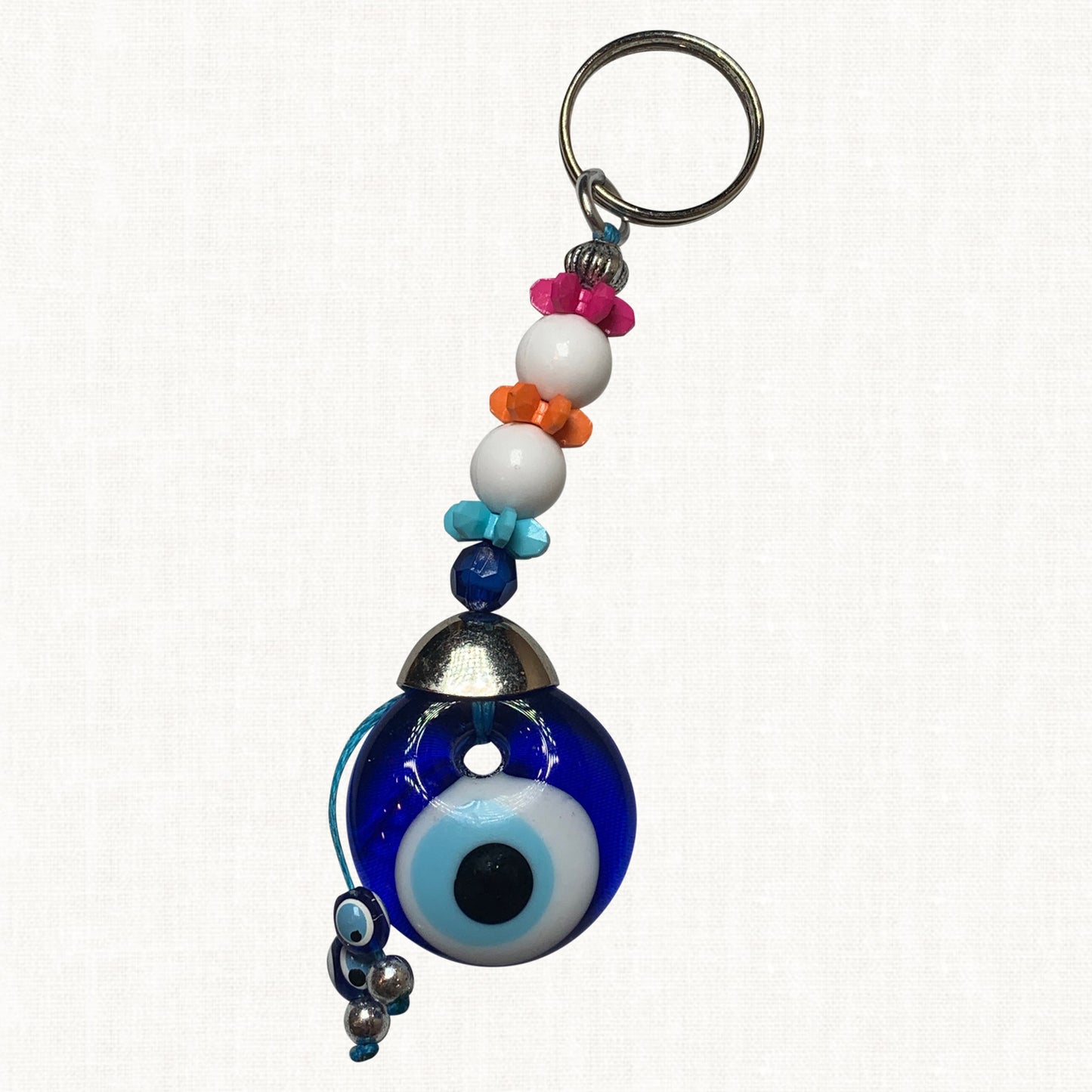 Turkish Blue Evil Eye Keychain