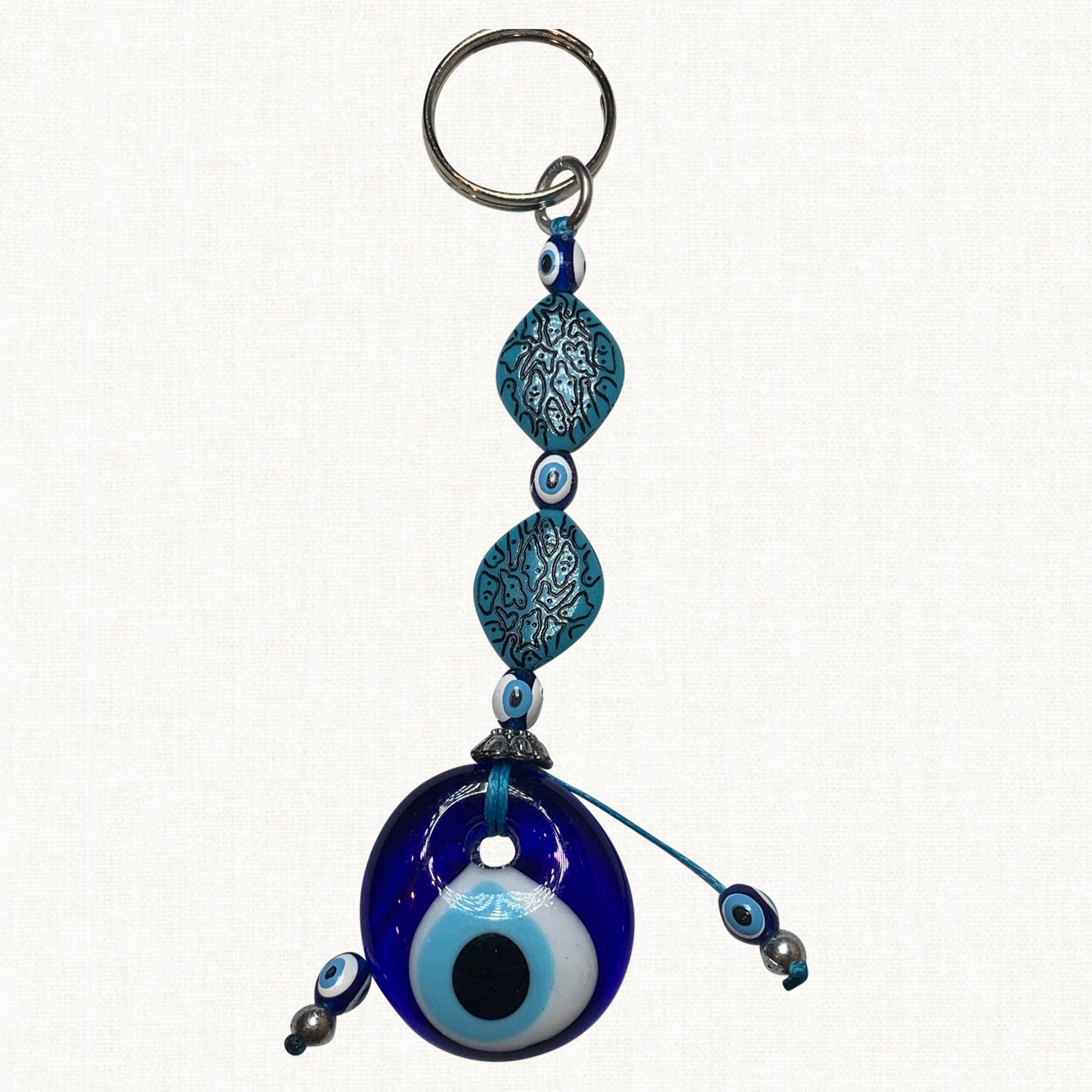 Turkish Blue Evil Eye Keychain