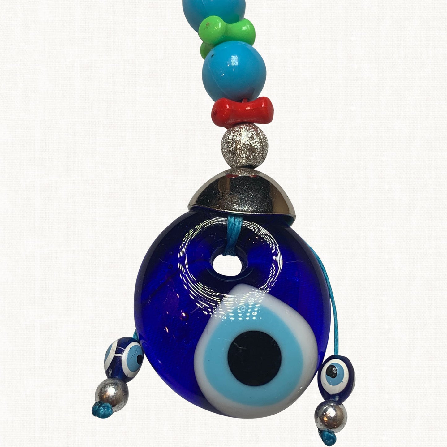 Turkish Ocean Blue Evil Eye Keychain