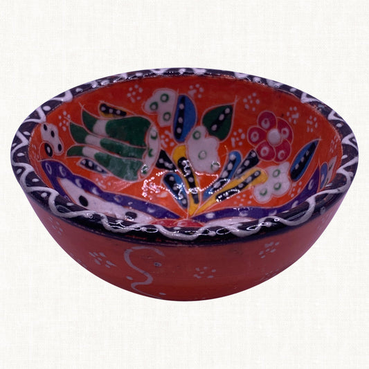 Ceramic Hand Painted Roof Terracotta Large Bowl
