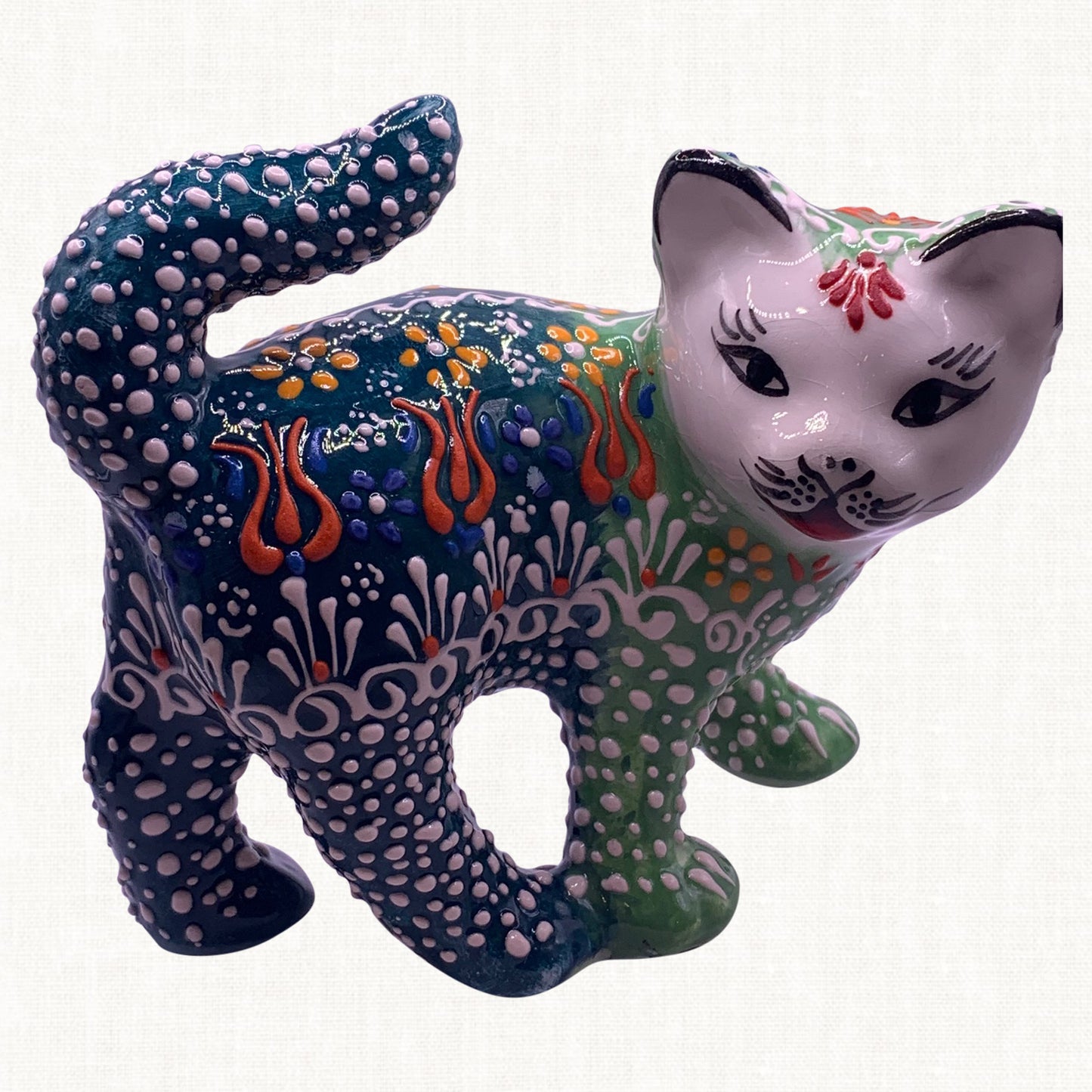 Midnight Ceramic Cat For Home Decoration
