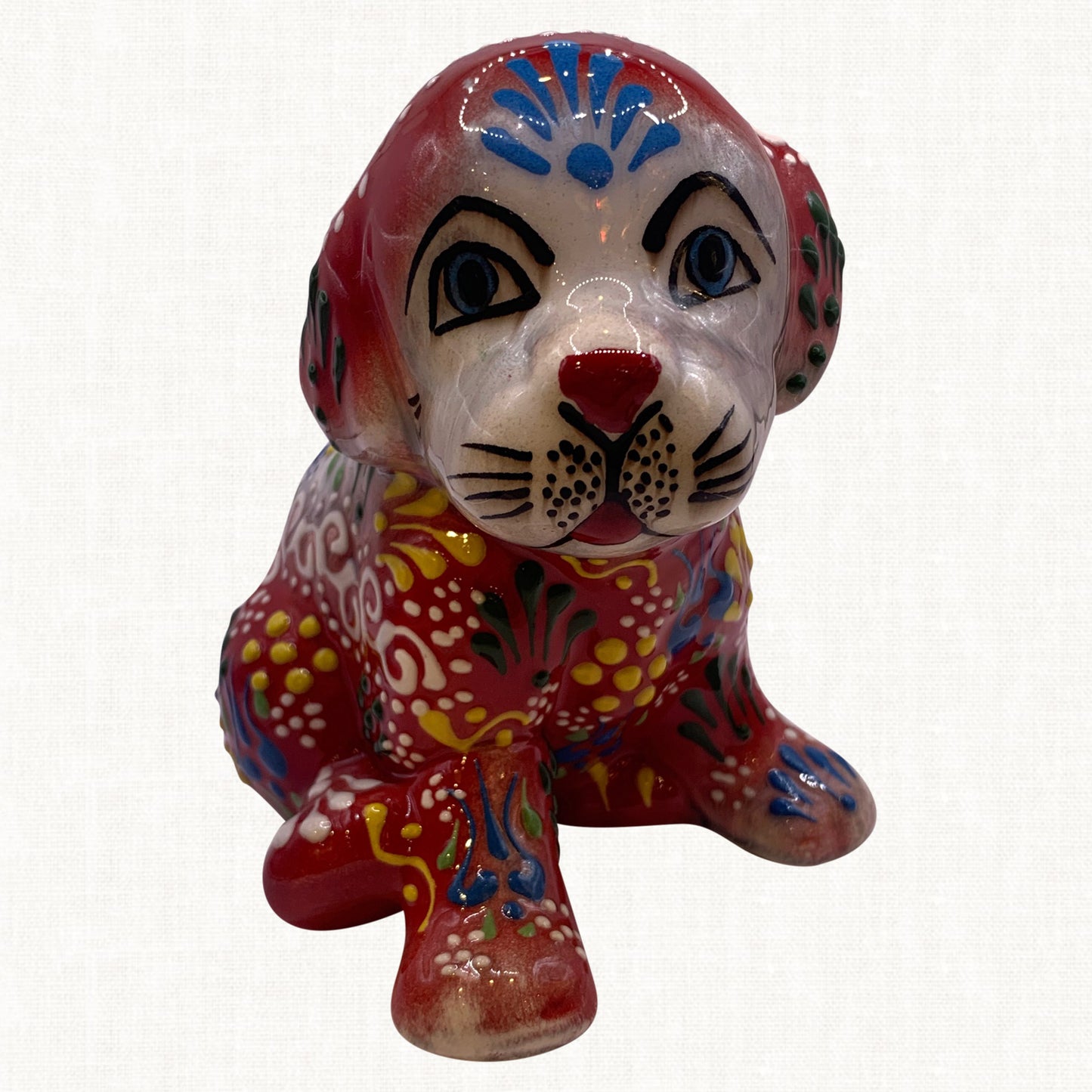 Dried Blood Ceramic Dog For Home Decoration