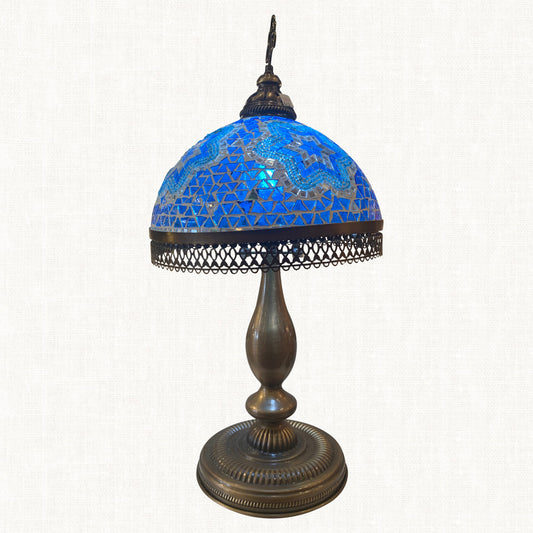 Bright Blue Umbrella Lamp